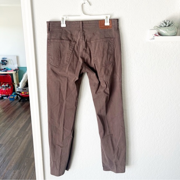 Adriano Goldschmeid Pants Men's 33x32 The Graduate Tailored Leg Brown - Picture 2 of 7